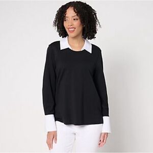 Isaac Mizrahi Sublime Stretch Top 3X